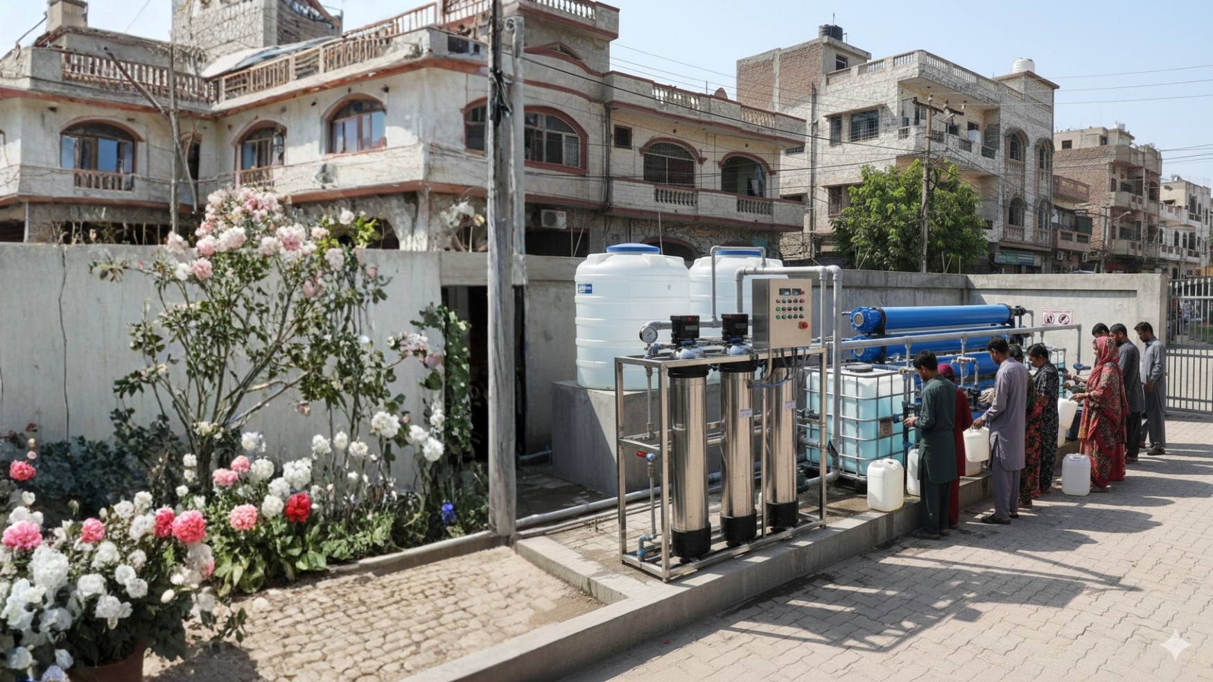Community RO Plants in Lahore installed by theroplant providing clean drinking water